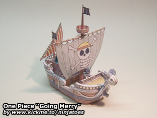 One Piece “Going Merry” – Ninjatoes' papercraft webpage